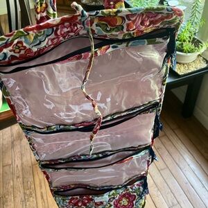 Vera Bradley Floral Hanging Cosmetic Case